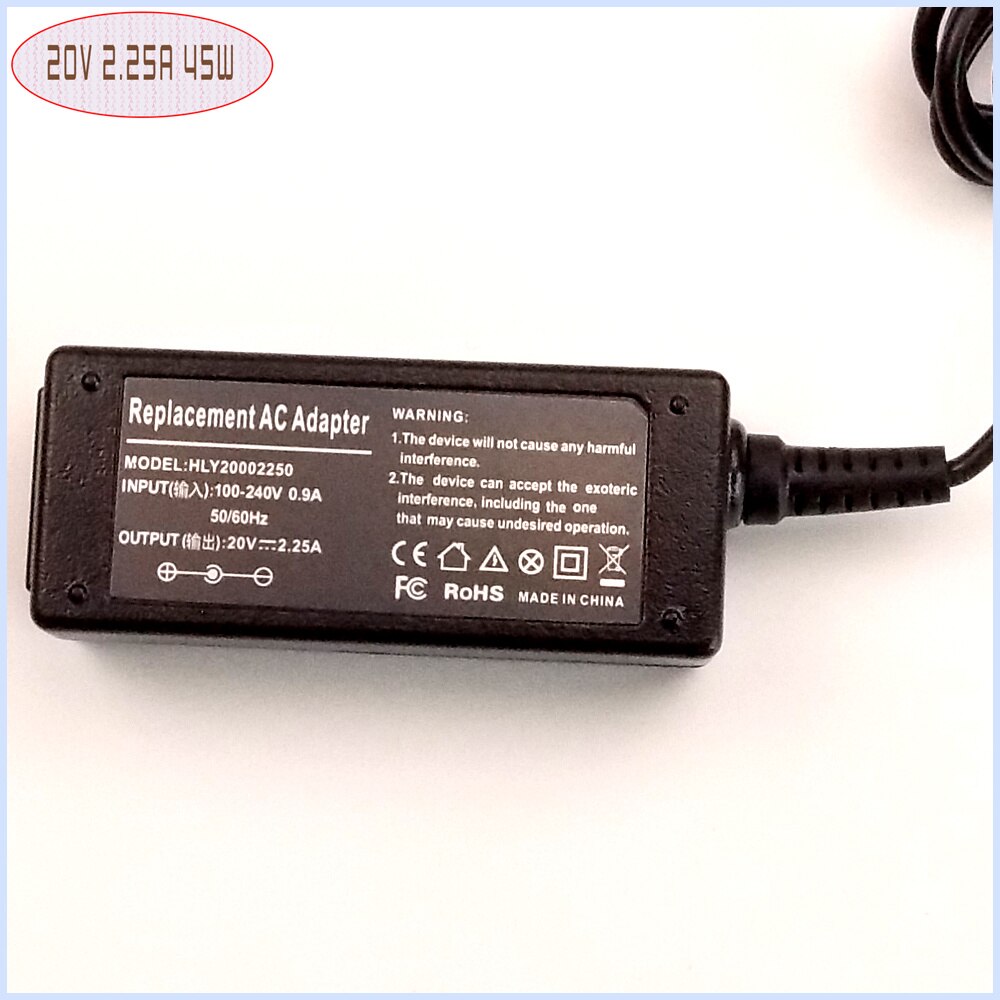 Laptop netbook ac adapter voeding lader 20 v 2.25a voor lenovo ideapad 110 80t70011us 80t70012us 100-15iby 100-14ibd