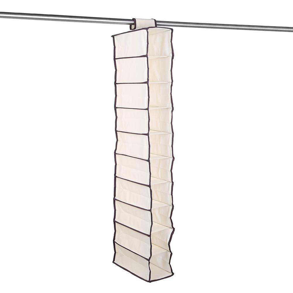 Sac de rangement suspendu à 10 couches, organisateur de placard, organisateur de garde-robe, vêtements, poches de rangement de porte, chaussures, boîte à tiroirs suspendue, étagères
