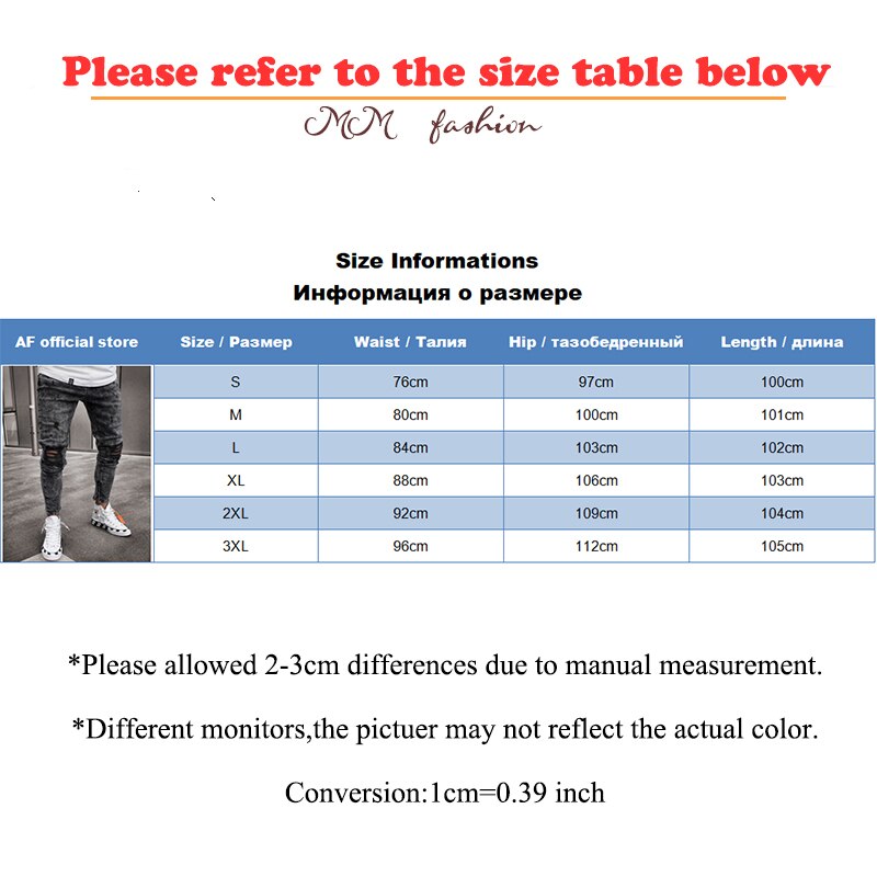 MM men's jeans product quick-drying jeans mid-rise ripped jeans men's slim denim trousers black plus size pants