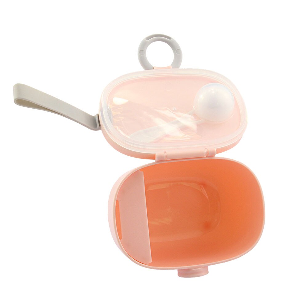 Makkelijk Schoon Baby Reizen Draagbare Baby Formule Dispenser Grote Capaciteit Met Lepel Outdoor Melkpoeder Voedsel Container Lekvrij: Pink