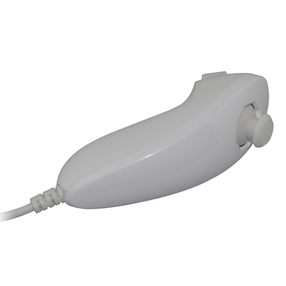 10PCS Remote Video Game Controller Handle Left Hand Nunchuck Controller for W-i-i White Gamepad