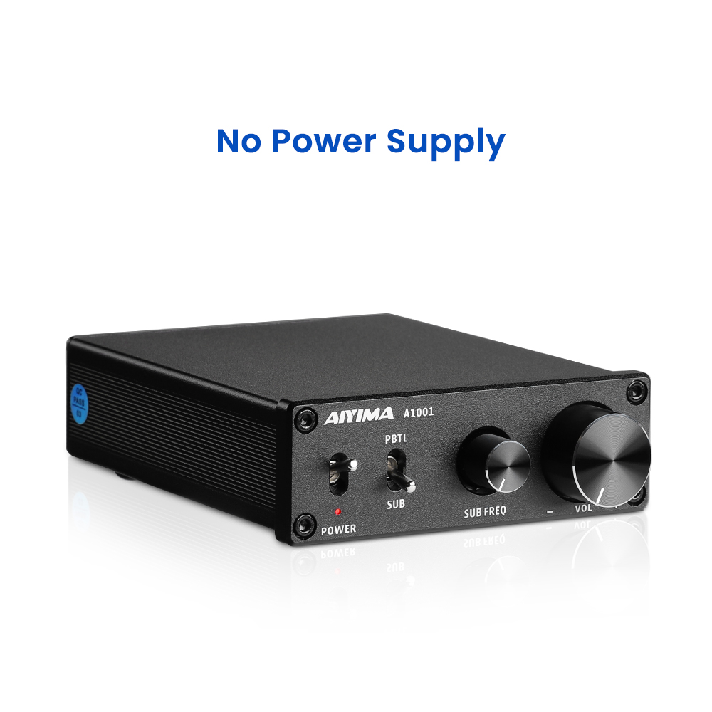 AIYIMA A1001 100W Wzmacniacz subwoofera TPA3116 Wzmacniacz mocy Głośnik Wzmacniacz dźwięku Cyfrowy wzmacniacz audio klasy D Mono Home Audio AMP: TRANSPARENT