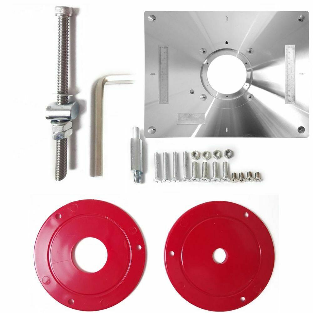 Aluminium Router Table Insert Plate Table For Woodworking Benches Router Plate Wood Tools Milling Trimming Machine Plate Tool: Default Title