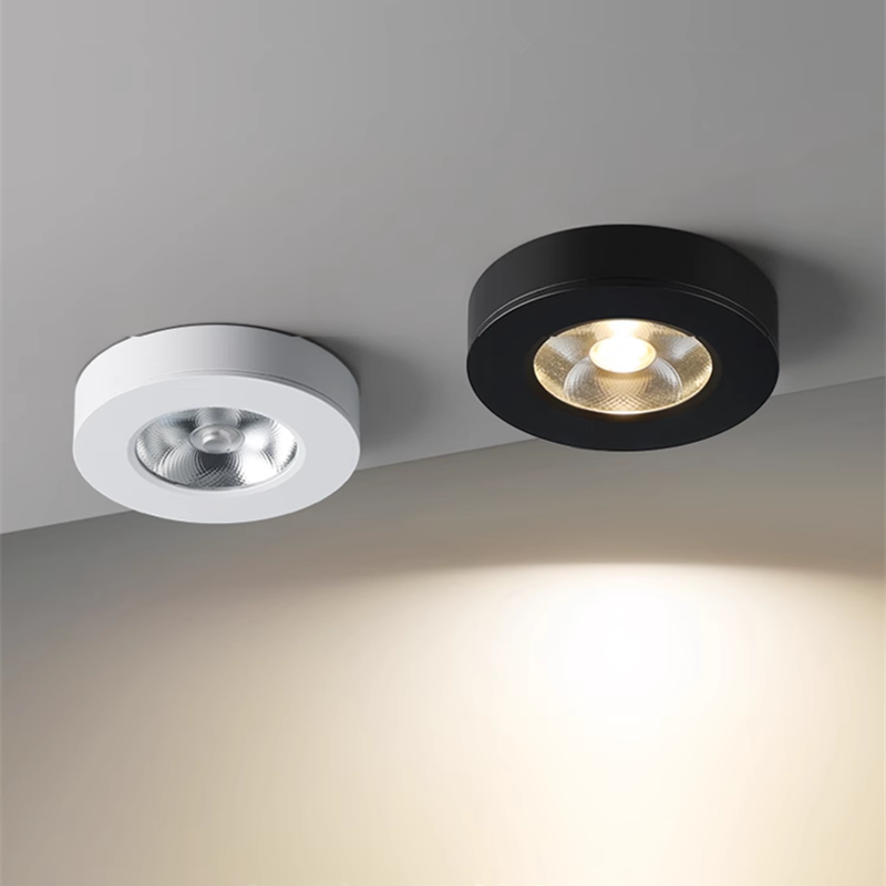 Luz empotrable LED ultrafina montada en superficie 110V-230V 7W9W12W15W18W20W CRI98 lámpara de techo antideslumbrante focos COB iluminación interior