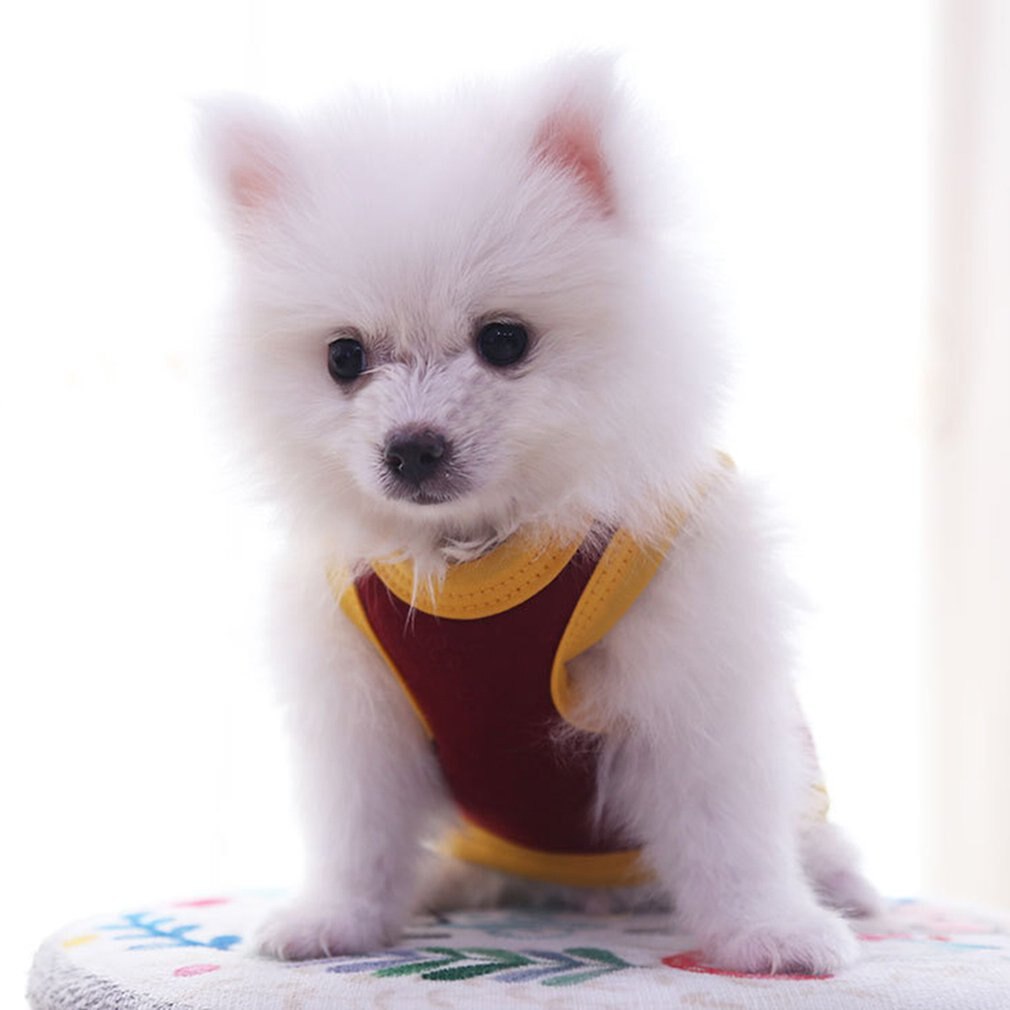 6 Sizes Lovely Duck Pattern Pet Vest Pet Clothes For Puppy Dogs Costume Vest Apparel Warm Dog Clothes for Autumn Winter