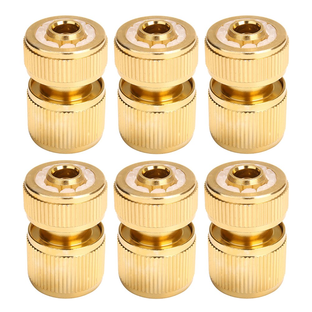 Brass-Coated Hose Adapter, 1/2" Quick Connect Swivel Connector Garden Hose Coupling Systems for Watering Irrigation: Default Title
