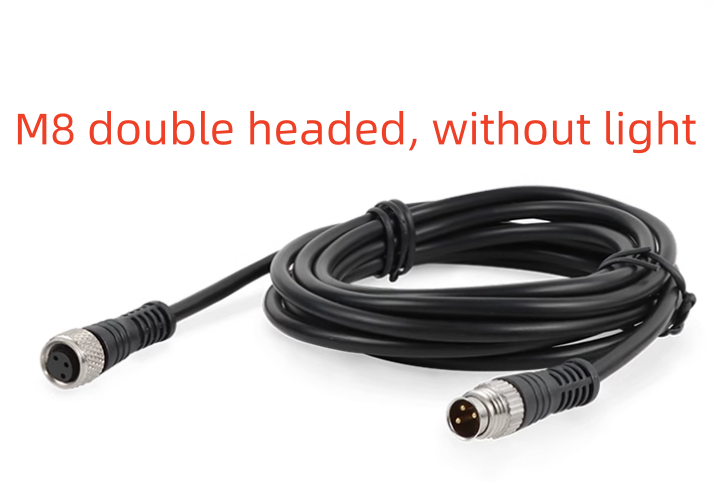 2M Lange M8 M12 Connector Waterdichte Verbinding Draad Luchtvaart Plug 2-Core 3-Core 4-Core Sensor Mannelijke En Vrouwelijke Stekker: Lavendel / 2P