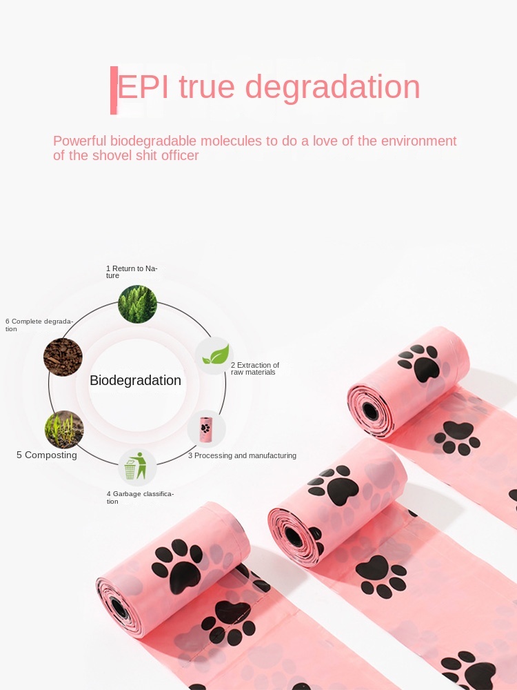 Bolsa para excrementos de perros, bolsa biodegradable para excrementos de perros, bolsas para excrementos de perros sin residuos, bolsa para excrementos de arena para perros, dispensador de bolsas para excrementos de perros