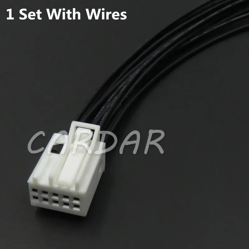 1 Set 10 Pin 2-929171-1 Automotive Rearview Mirror Taillight Giexceed Wire Socket Car Sunroof Door Cable Connector Plug For Benz: WHITE