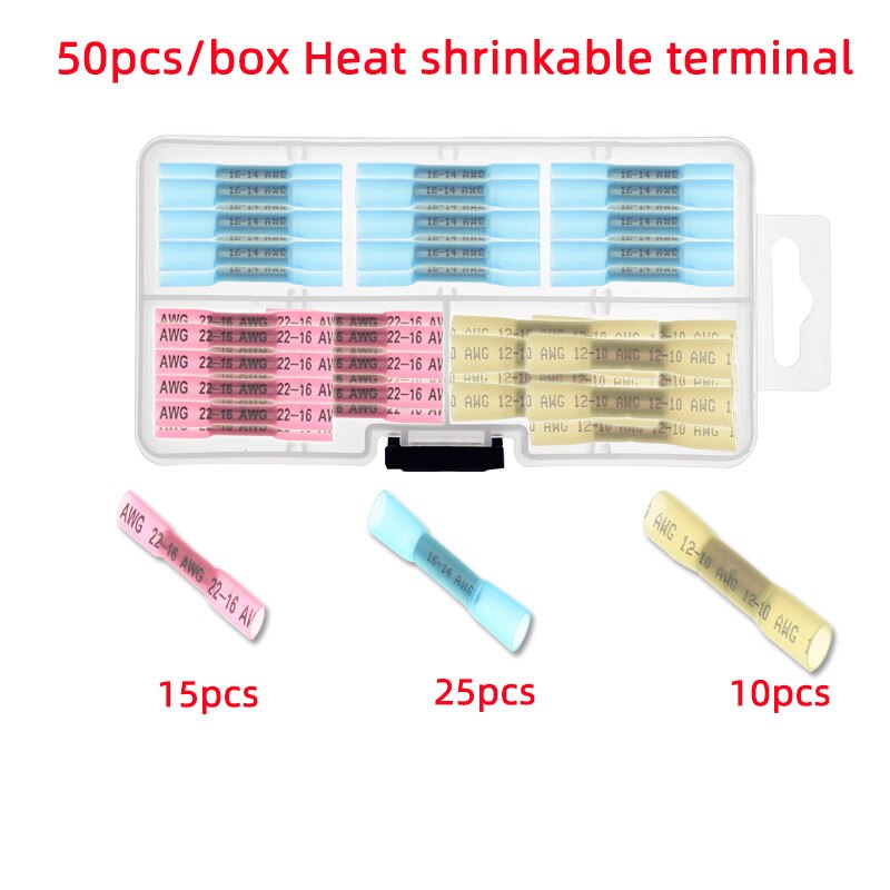 Heat shrinkable connector waterproof wire connector and heat shrinkable sheath connector-wire connector with wire stripper