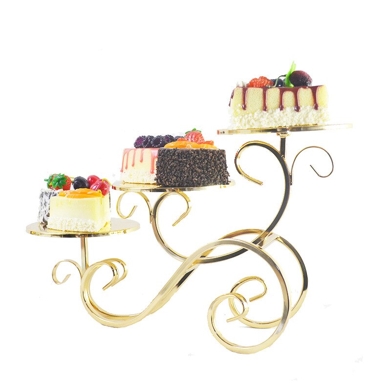 Bakken Tool Rack Cake Stand Multi-layer Cake Plank Voor Bruiloft Verjaardag Afternoon Tea Dessert Dienblad Display Tafel Dessert lade