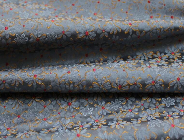 Brokade silkestof gør-det-selv håndværksstof damask nylon poly kvalificeret til taskepudemøbler og stof