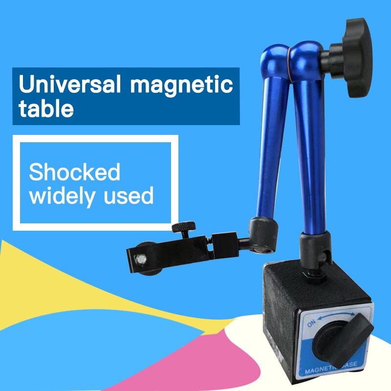 Universal flexible magnetic base bracket tool with a height of 350mm, used for dial gauge base measurement range 100mm