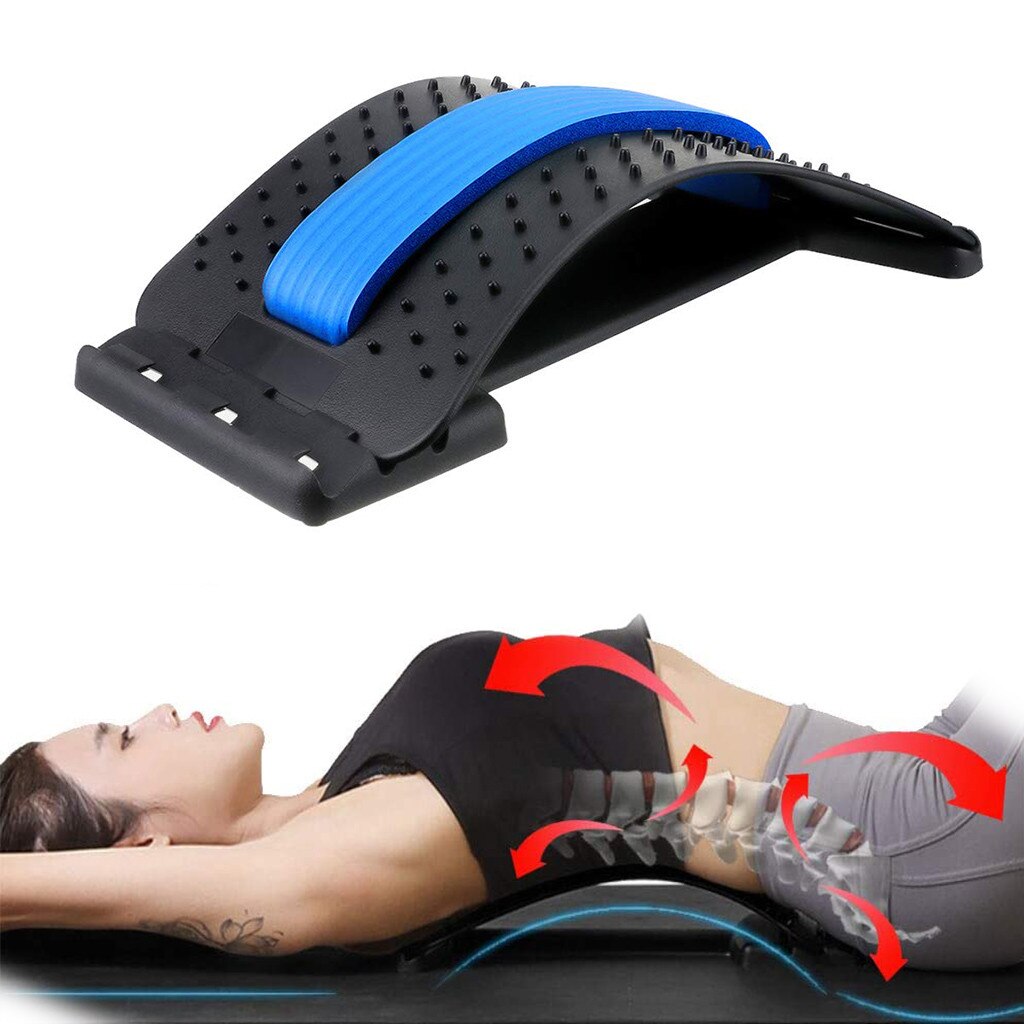 Multi-Level Terug Stretching Apparaat Om Juiste Cervicale En Lumbale Wervelkolom: Blauw