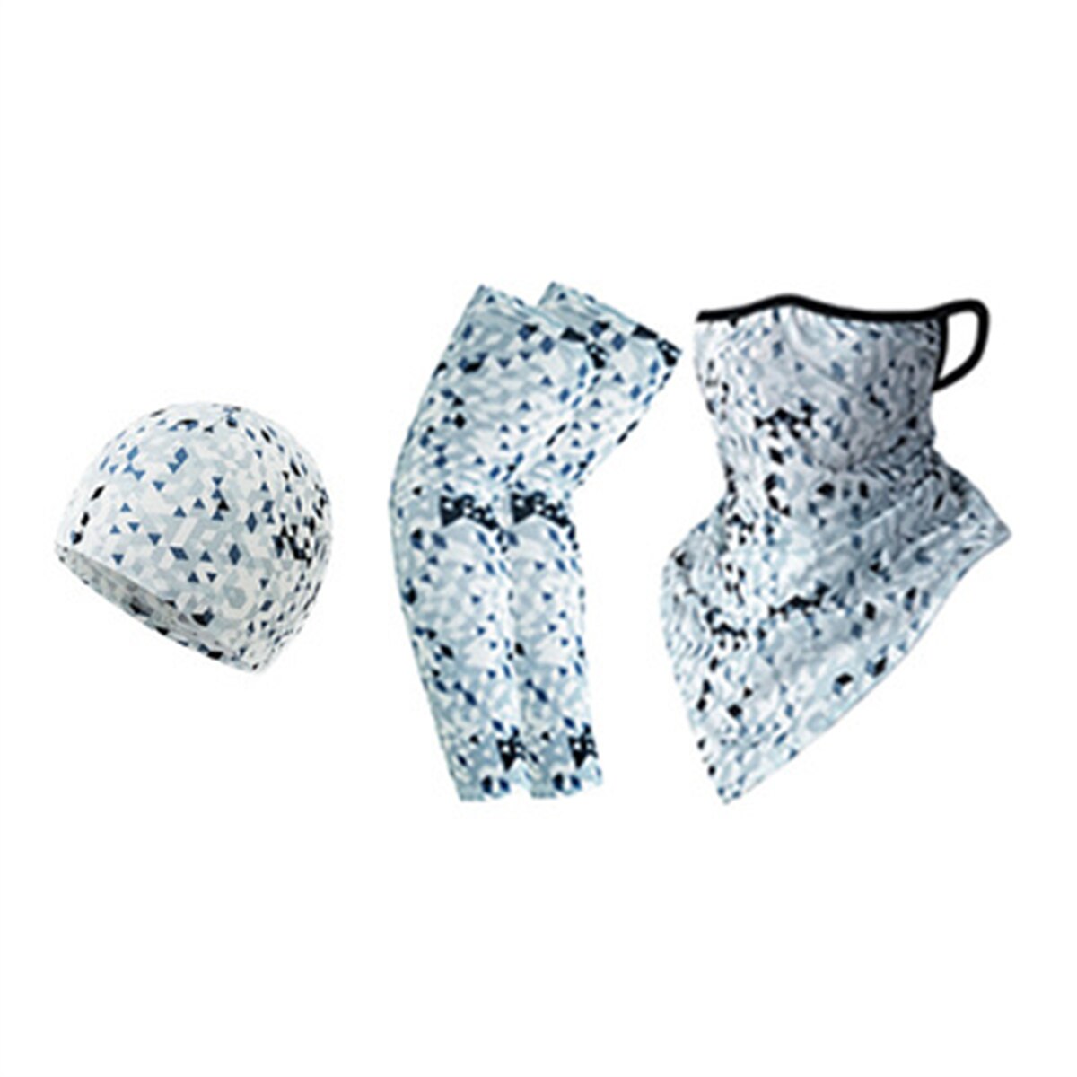 3PCS Sun Protection Outdoor Sports Riding Cap Scarf Sleeve Set Multiway Bandana Men Women Climbing Hiking Fishing Headscarf: 15