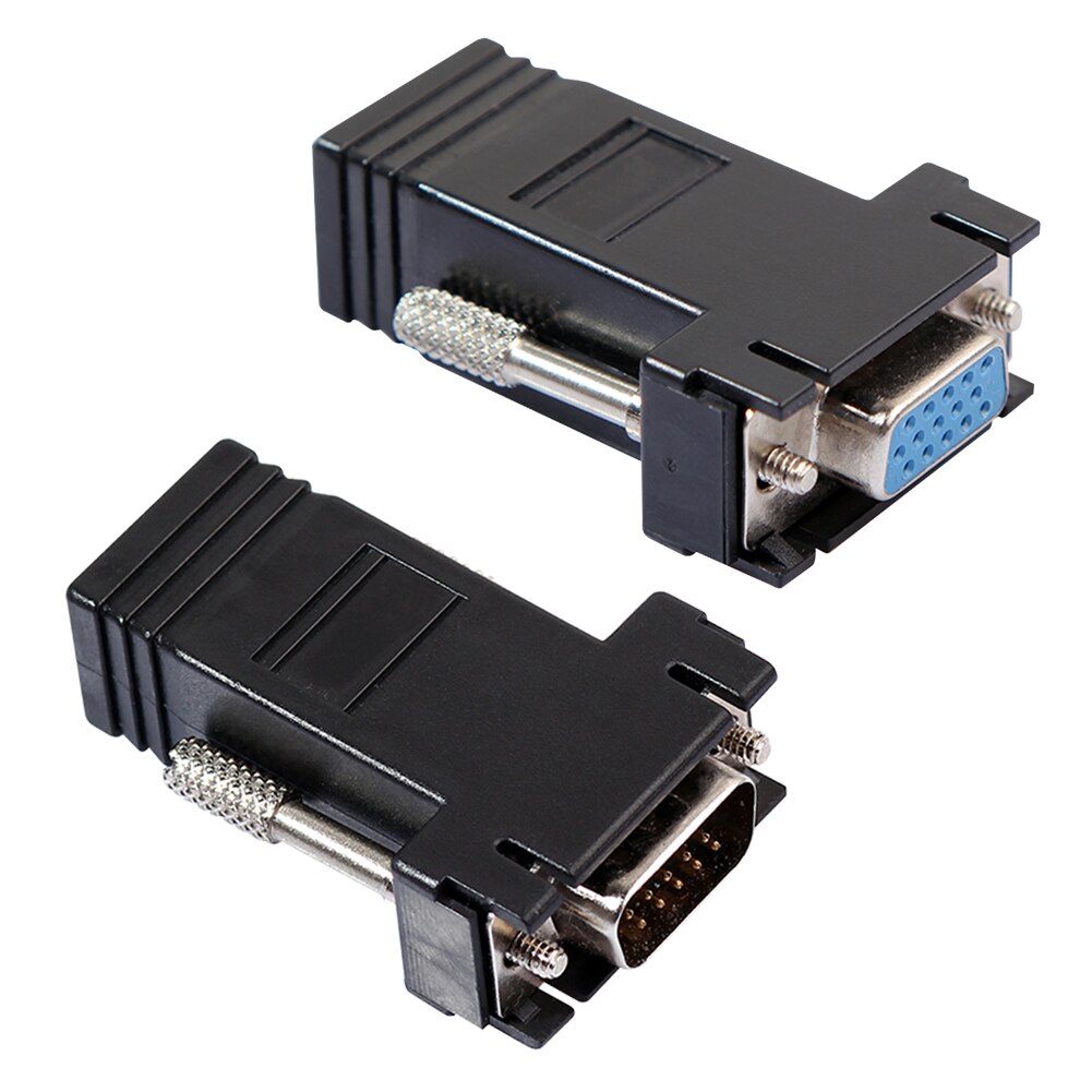 Adaptador adaptador de convertidor de Video extensor de conector VGA a RJ45 hembra/macho, Accesorios para ordenador portátil, piezas de PC de escritorio para Macbook
