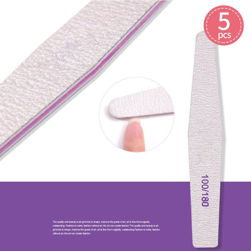 Nail File Nail Buffer 100/180 Sandpaper Nails Sanding Blocks Grinding Polishing Pedicure Manicure Care Nail Tools: M391 style 2