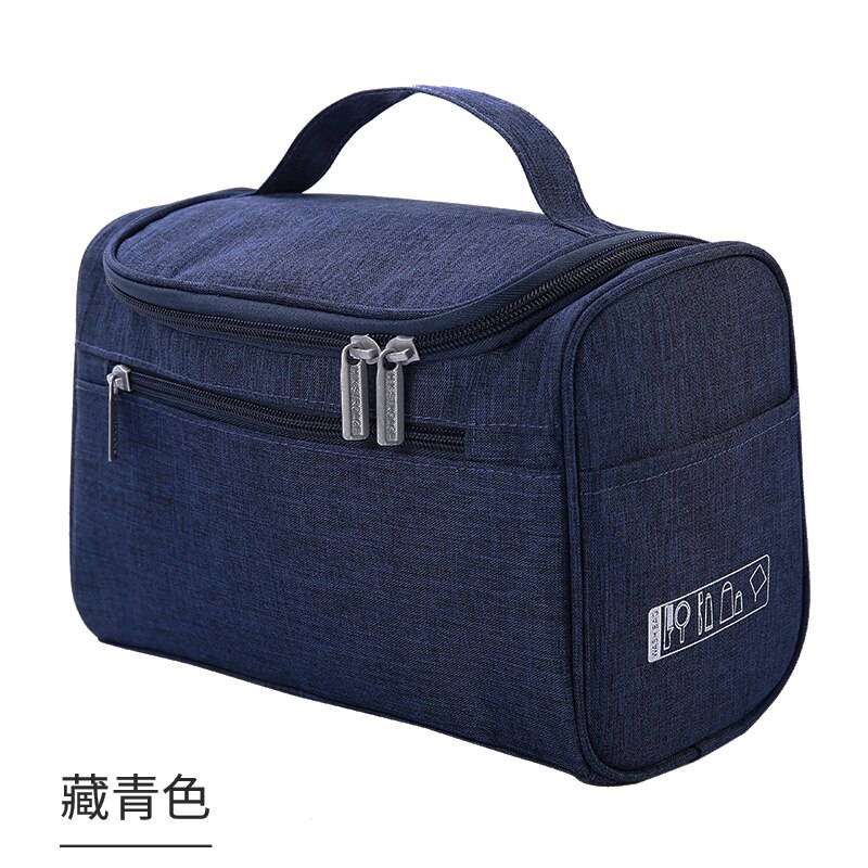 Frauen Reisen Taschen Kosmetik machen-hoch Tasche Toilettenartikel fallen Große Kapazität Waschen Tasche Organizer Lagerung Beutel/DURCH: Tiefe Blau