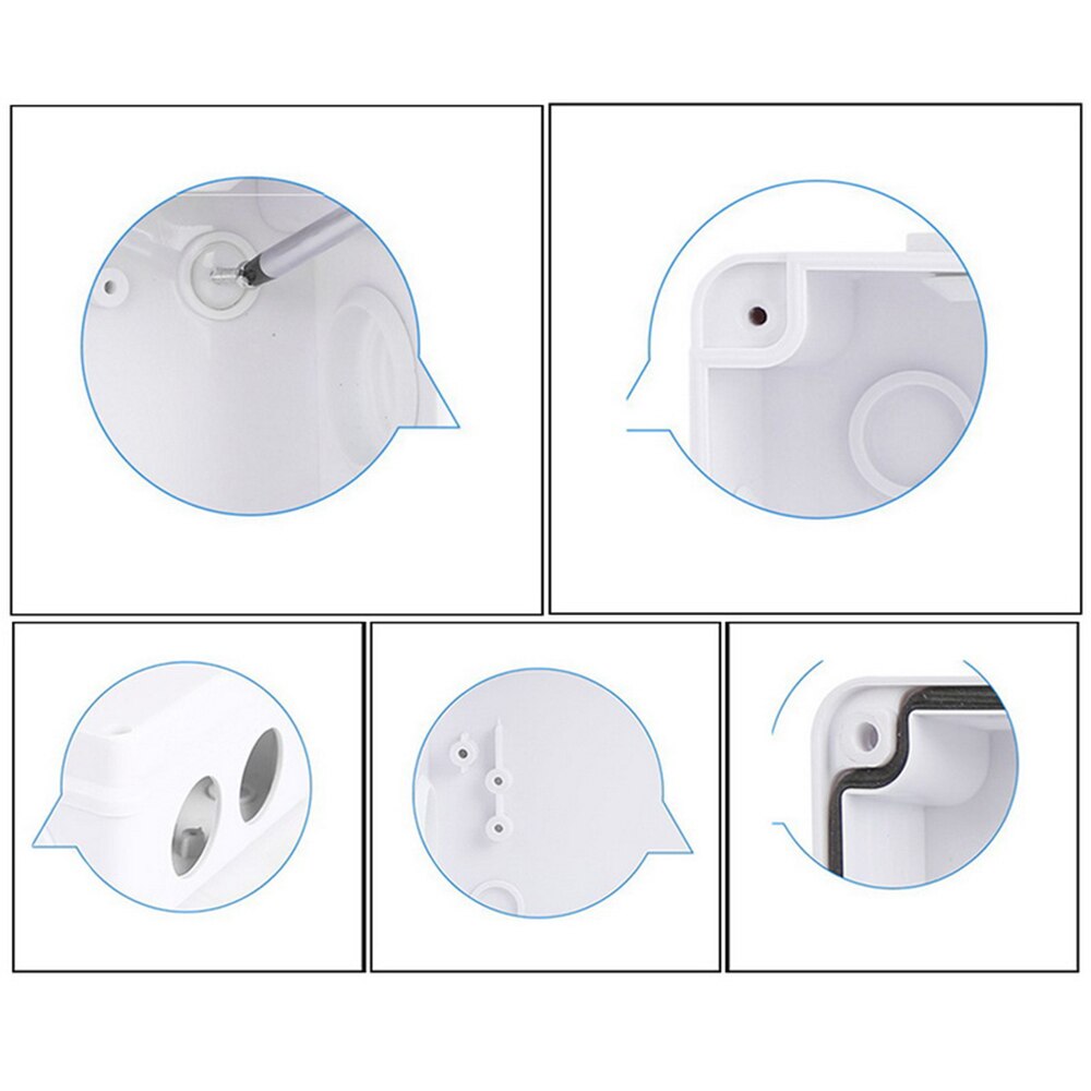 ABS Plastic IP55 Waterproof Electric Control Box Outdoor/Indoor DIY Wire Shell Connection Cable Branch Junction Box