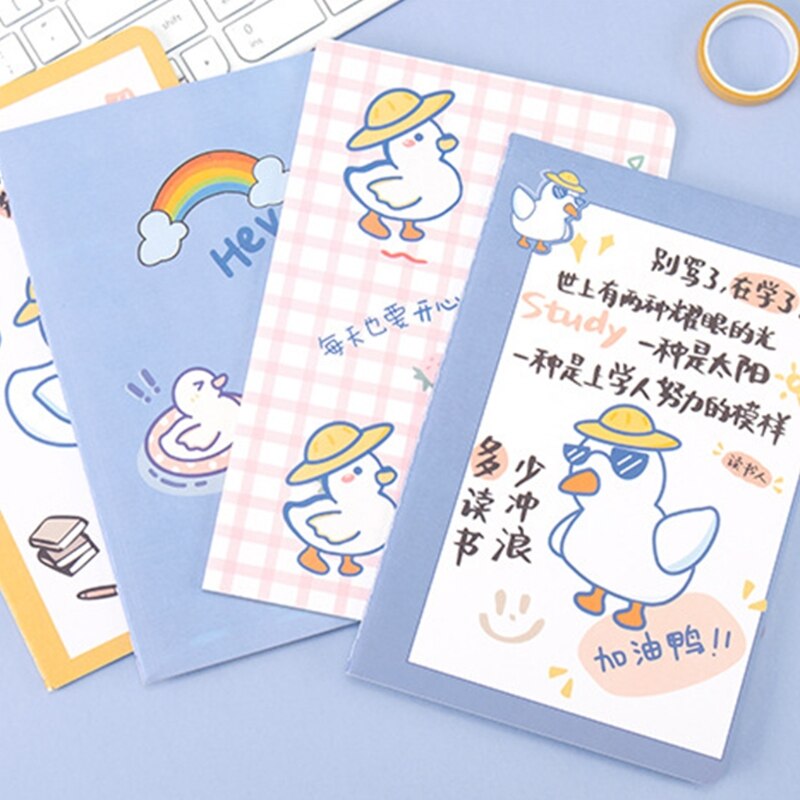 Cute Softcover Notebook Cartoon A5 Notebook 30 Sheets for Office School Home Cartoon Animal Soft Cover Student Notepad