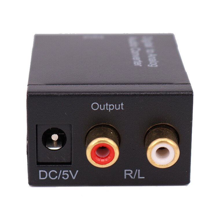 Digital to Analog Audio Converter Digital Coaxial/Optical Fiber to Analog Box Digital to Analog