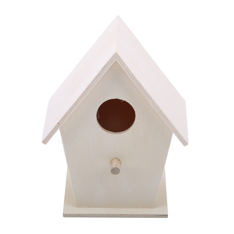 DIY Wooden Outdoor Garden Bird Cage Birdhouse Bird Cage Parrot Wall Mounted Hanging Craft Bird House Home Balcony Decoration: Regular