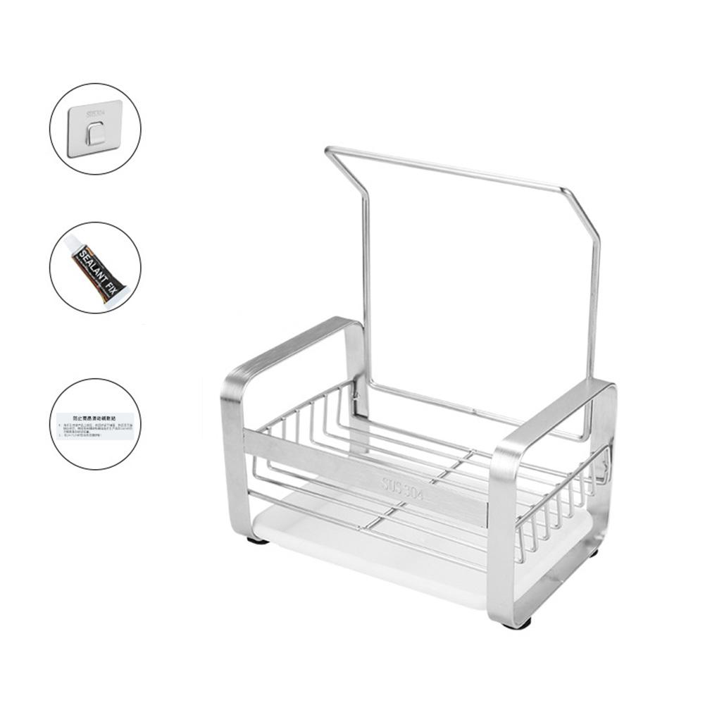 Keuken Opslag Rek Rvs Spoelbak Organizer Anti-Slip... – Vicedeal