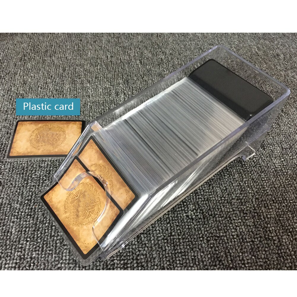 Professionelle Deluxe Poker karte schuh Transparent Schwarz Dealer Poker Karte Schuh Club Poker Spiel 4 decks Party spiel