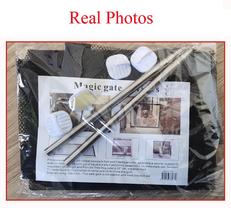 Dog Gate Ingenious Mesh Dog Fence For Indoor and Outdoor Safe Pet Dog Gate Stairs Safety Enclosure Children Pet supplies