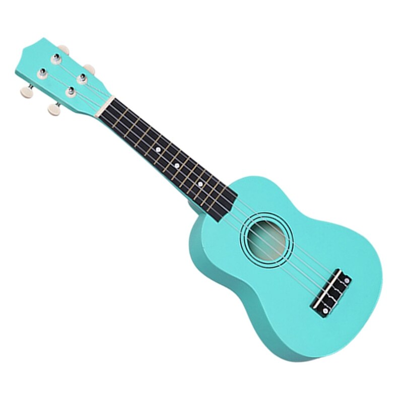21 inch kleine akoestische sopraan ukelele kleurrijke lindehouten ukelele voor beginnende gitaarleerlingen groene goedkope uku