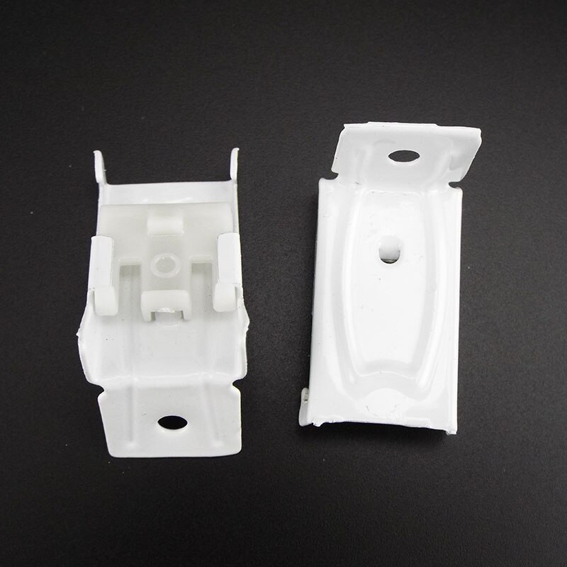 10Pcs Plafond Top Vastklemmen Zijkant Gemonteerd Gordijn Track Rail Accessoires Windows Plastic Home Window Decor Gordijn Accessoire: 10pcs Side Clamping
