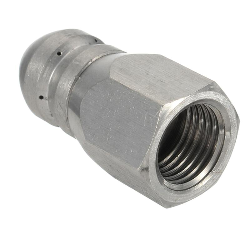 High Pressure Washer Stainless Steel Accessories G1 / 8 " G1 / 4 " G 3 / 8" Drain Sewer Cleaning Jetter Rotary Nozzle: 5