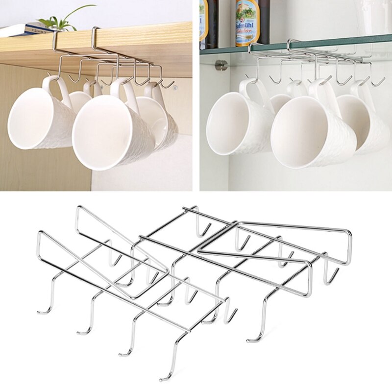 Support de cuisine en acier inoxydable | Suspendu, support de tasse à café et de thé rangement de tasse