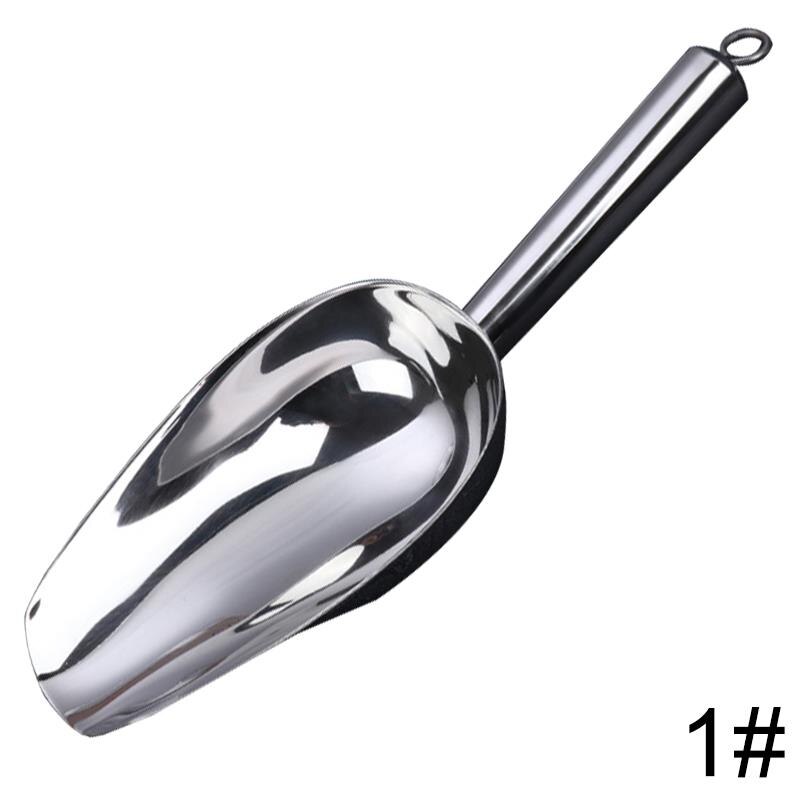 Stainless Steel Ice Scraper Food Candy Bar Scoops Shovel Kitchen Gadgets And Accessories Ice Shovel Ice Flour Utility Scoop: M