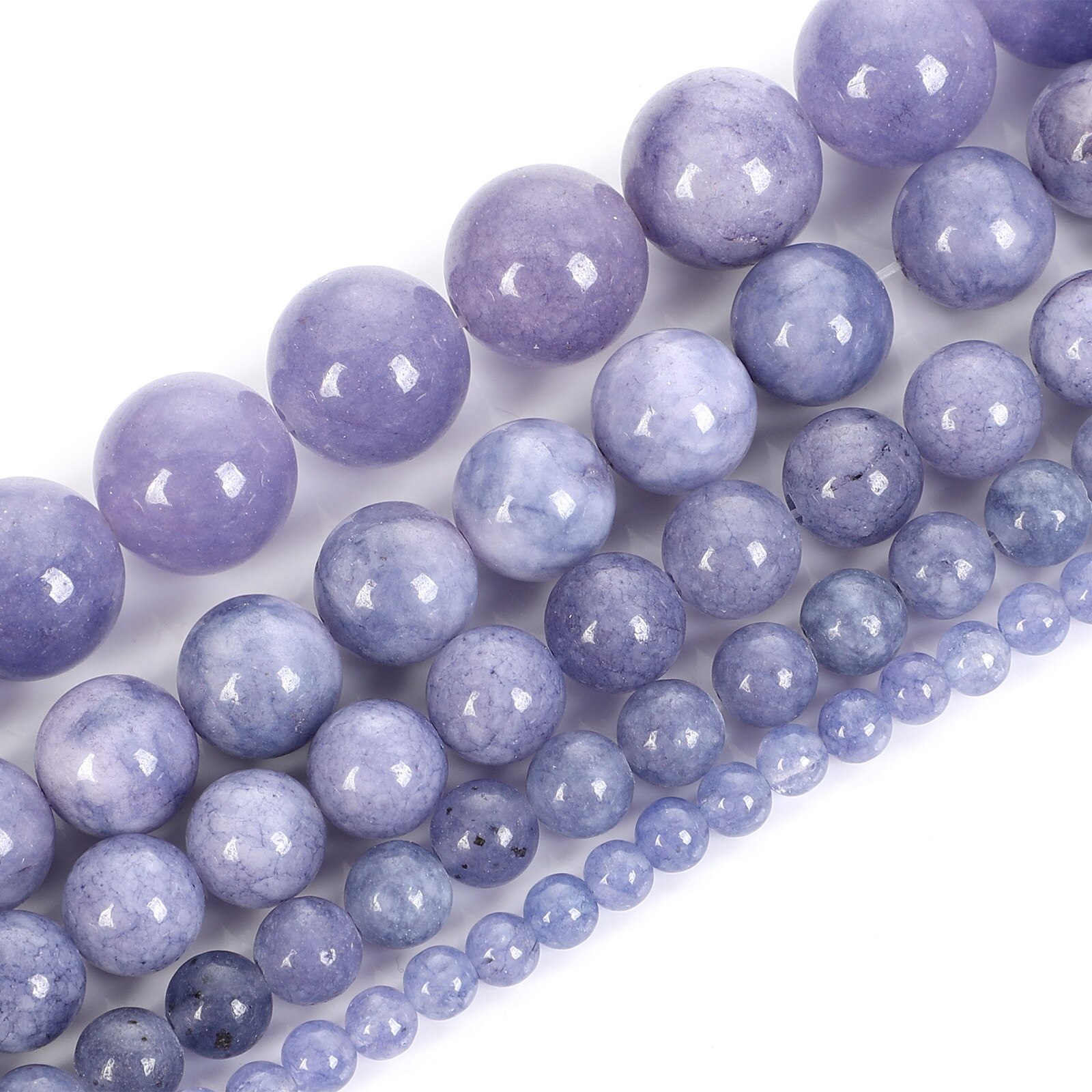 Lilla plating engel natursten perler rund løs spacer perle til smykker fremstilling diy charm armbånd halskæde tilbehør