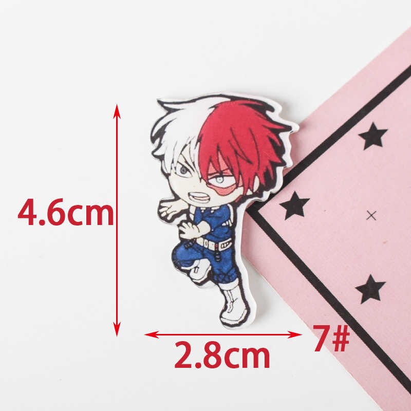 Mijn Hero Academia 1 PC Shirt Leuke Cartoon broche Acryl cartoon Badge Pinnen Bag Packbag Decoratie Schilderen Volkeren Broche Broch: 7