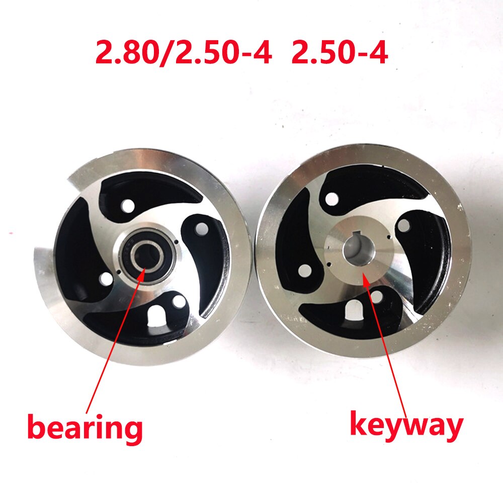 Banden voor velg 90 x 6,5 inch compleet met kogellager Minimoto Motorard