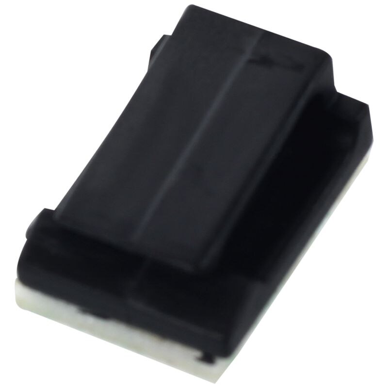 100 Pcs Black Plastic Wire Tie Rectangle Cable Mount Clip Clamp Self-adhesive