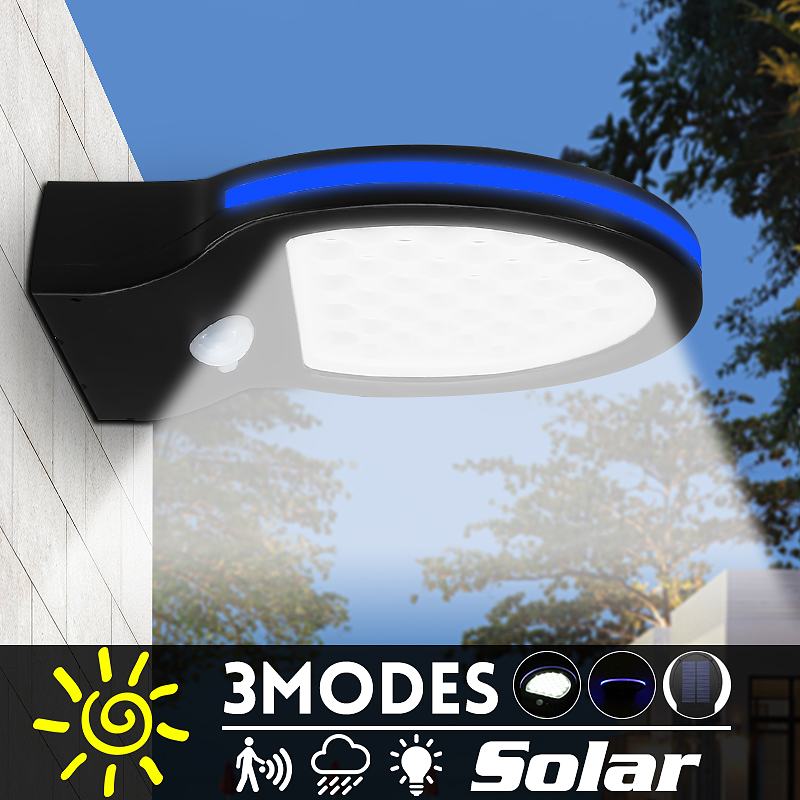 Zonne-verlichting LED Weerbestendig Zonne-energie Wandlamp Wireless Motion Sensor Beveiliging Lamp voor Outdoor Tuin Patio Path