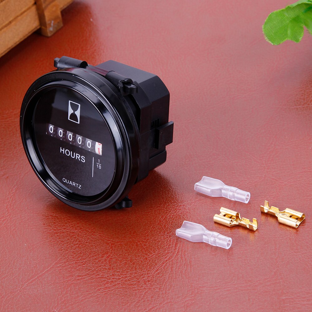 Mini Urenteller Counter Timer 12 V 24 V 36 V Moto Urenteller Instrumenten 2 "Ronde Gauge Auto vrachtwagens Mechanische Marine Boot Motor