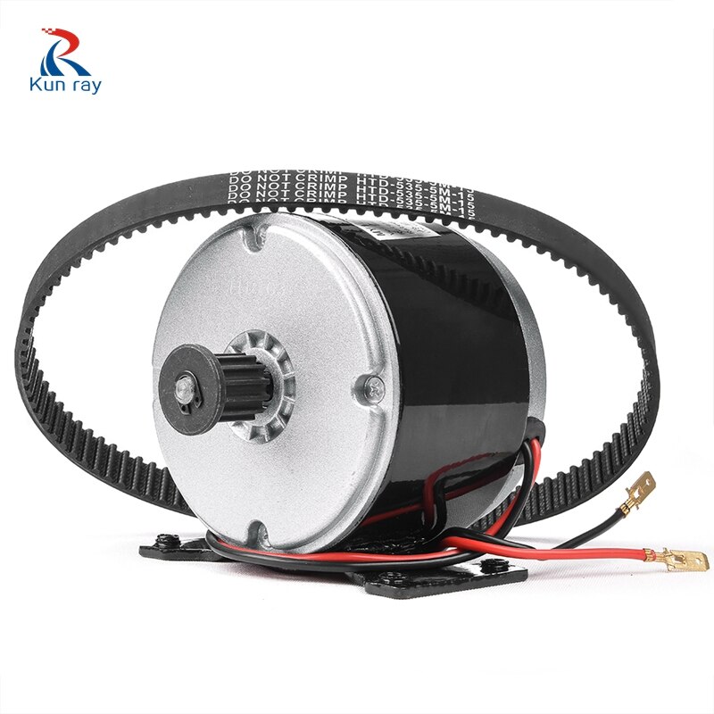 Motor MY1016 para patinete eléctrico, 24V, 300W, CC, Motor cepillado, 5M, correa, rueda, Piñón, para bicicleta eléctrica