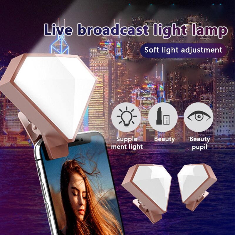 9 Modellen Mobiele Telefoon Schoonheid Vullen Lamp Diamant Editie Flash Lamp Live-uitzending Mobiele Telefoon Vullen Lamp Led Schoonheid Selfie lamp