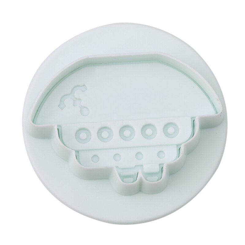 4 unids/set coche camión de plástico émbolos para cortar galletas molde de estampado pastel herramienta Fondant molde