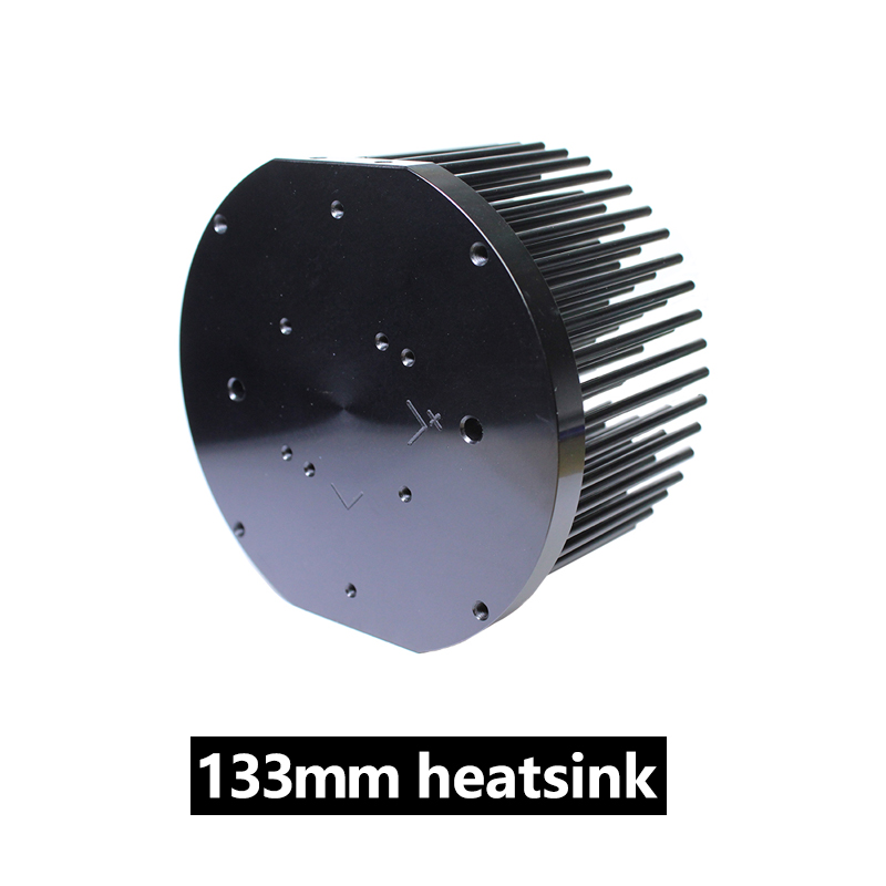 Cree CXB3590 Cob Led Grow Light Volledige Spectrum Ideaal Houder 50-2303CR Heatsink Meanwell Driver 100Mm Glas Lens/Reflector diy: 133mm heatsink