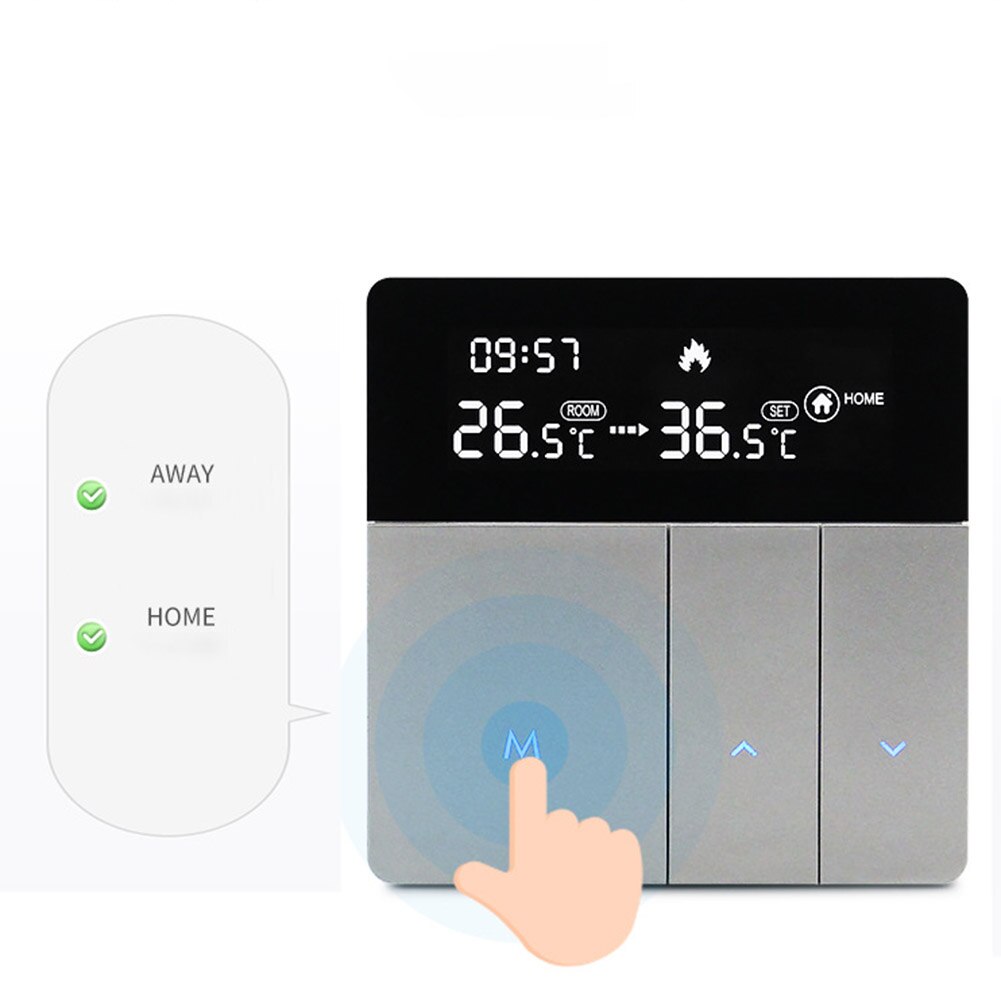 Termostato Intelligente WiFi ME81H Touch Screen LCD, Per Riscaldamento A Pavimento, Caldaia, Compatibile Tuya, Controllo Vocale, 230V