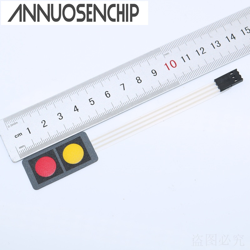 40x20x0.8mm 12V 1x2 2 Key Matrix Membrane Switch Keypad Keyboard