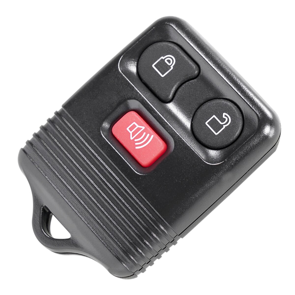 Universal Durable Black 3 Buttons Keyless Entry Replacement Key Remote Fob Shell Case with White Copper Suitable for Ford: 3 Buttons