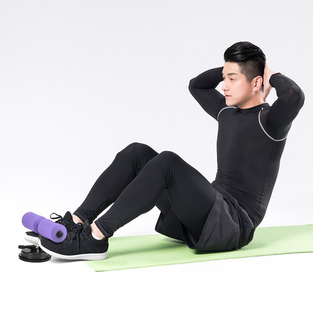 Zuignap sit-up kussen sit-up stand bars sportschool workout buikspieroefeningen afslankapparatuur ab rollers thuisfitness draagbaar hulpmiddel