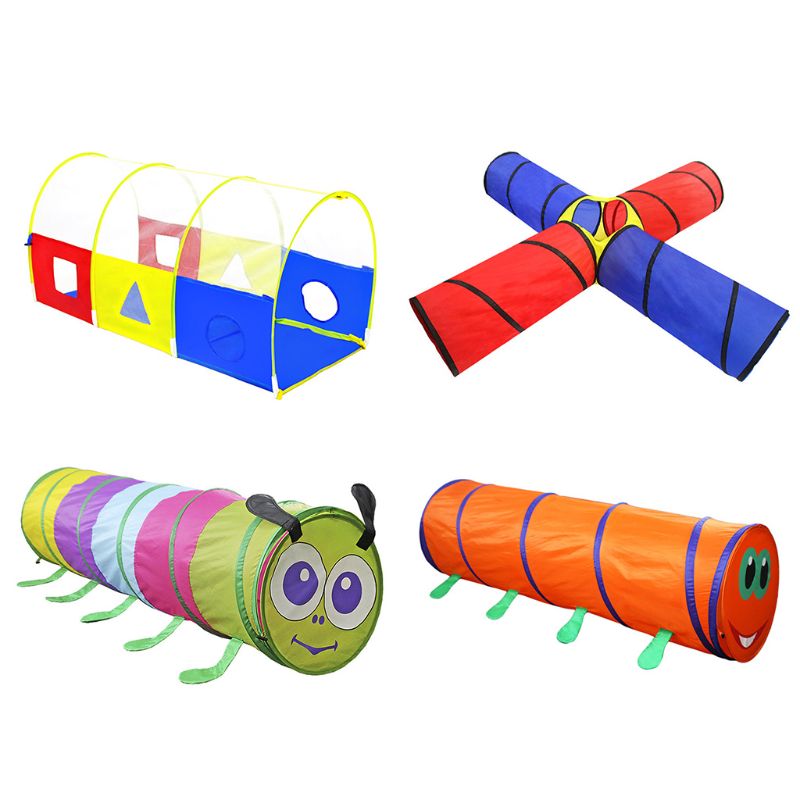 Kids Crawl Tunnelbuis Play Tent Speelgoed Binnen/Buiten Tuin Rups Tent