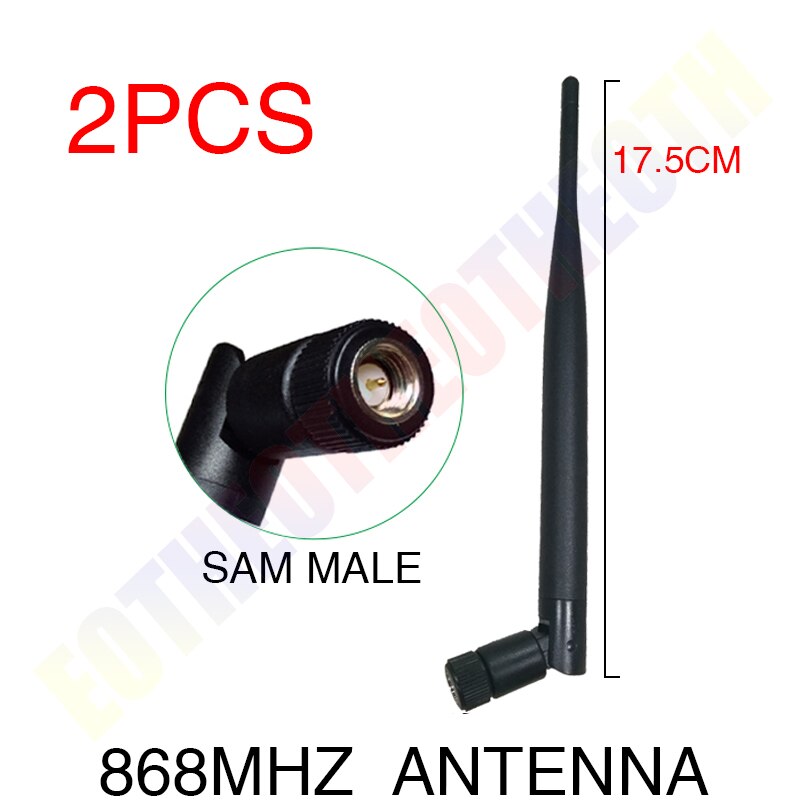 868MHz 915MHz Antenna LORA 5dbi SMA Male Connector GSM 915 MHz 868 MHz antena outdoor signal repeater antenne waterproof Lorawan: 2PCS